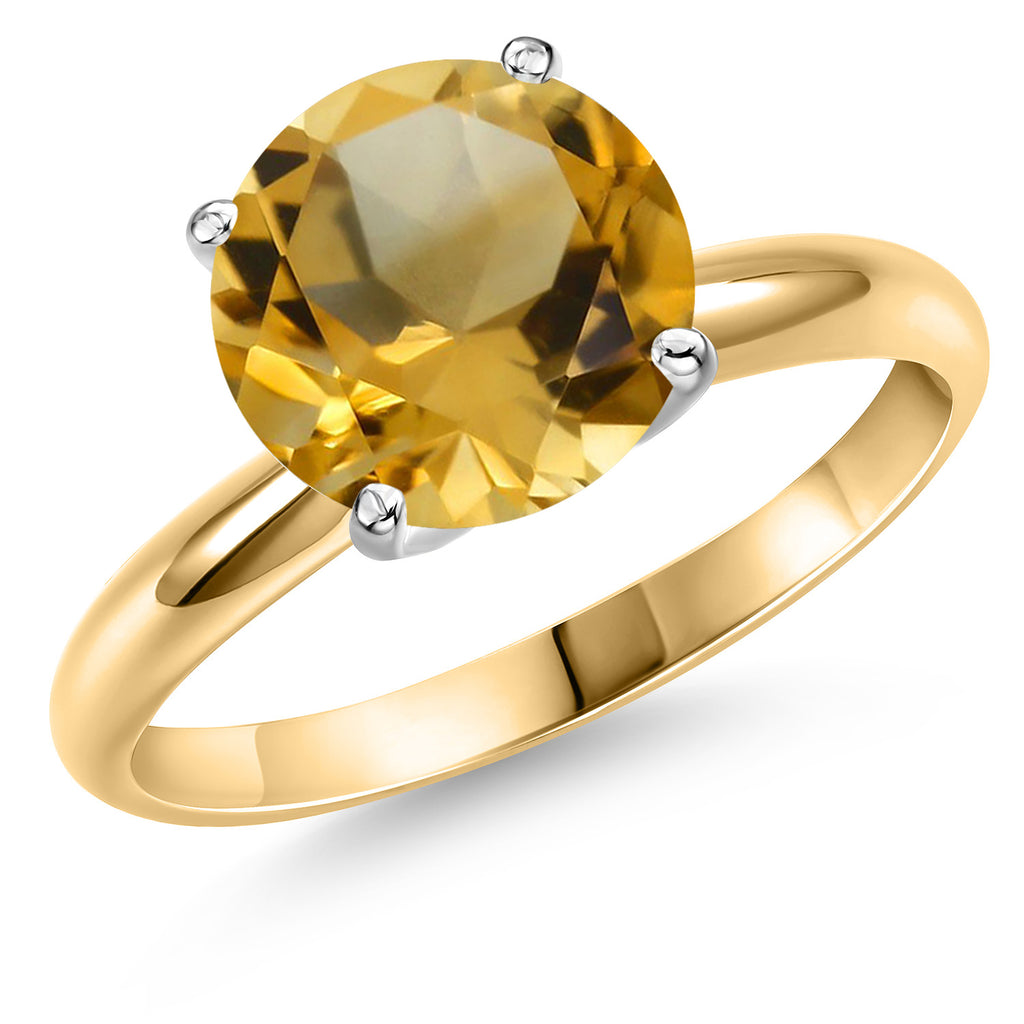 Citrine - November_7_Ring in 14K Two Tone Gold