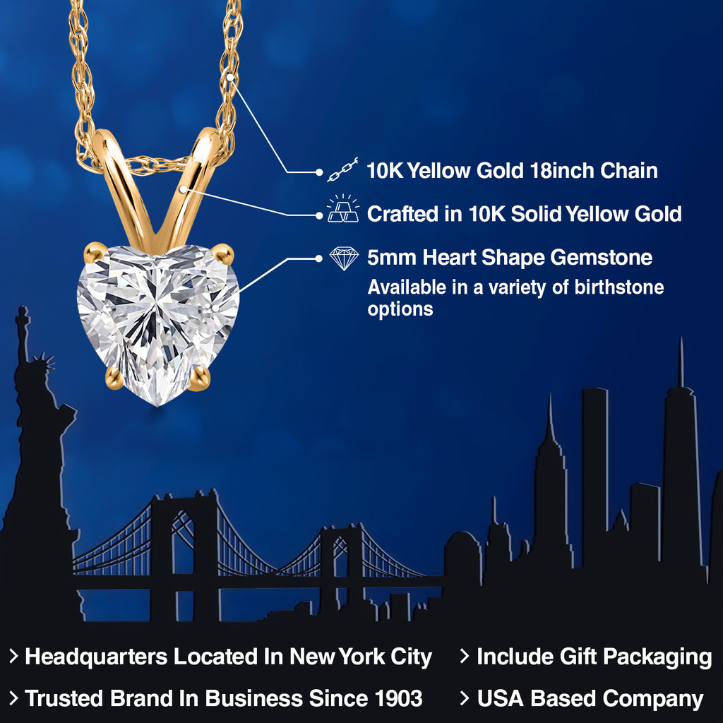 Lab Grown Diamond_Pendant in 10K Yellow Gold