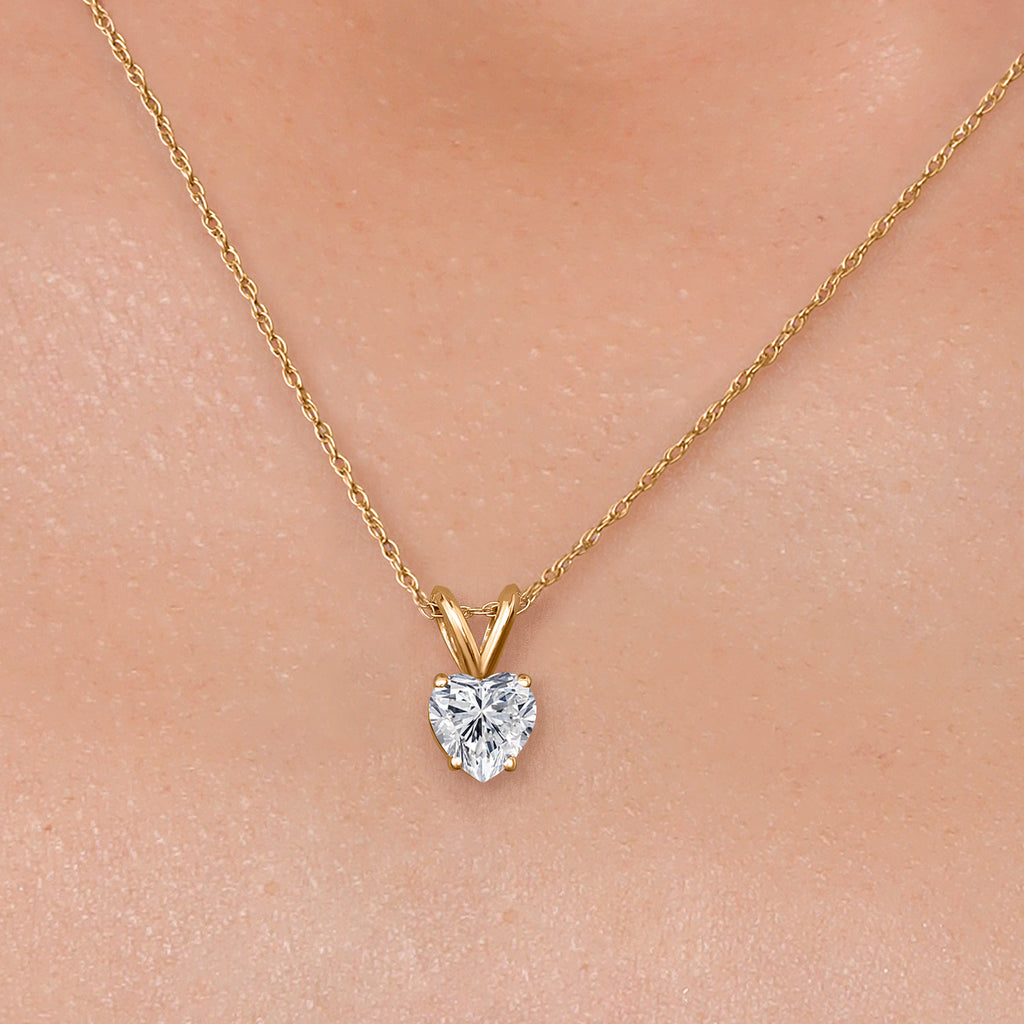 Lab Grown Diamond_Pendant in 10K Yellow Gold