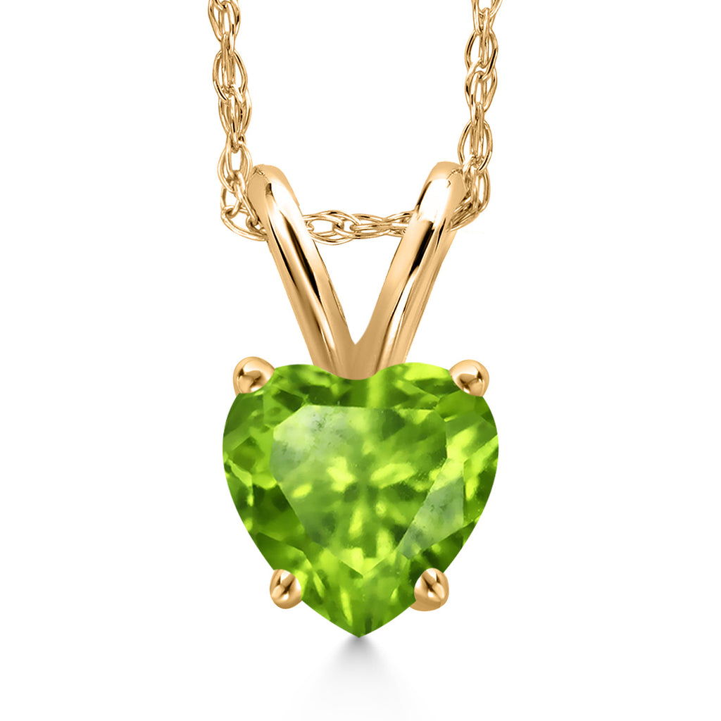 Peridot - August_Pendant in 10K Yellow Gold