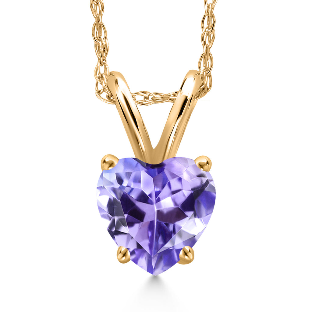 Tanzanite - December_Pendant in 10K Yellow Gold