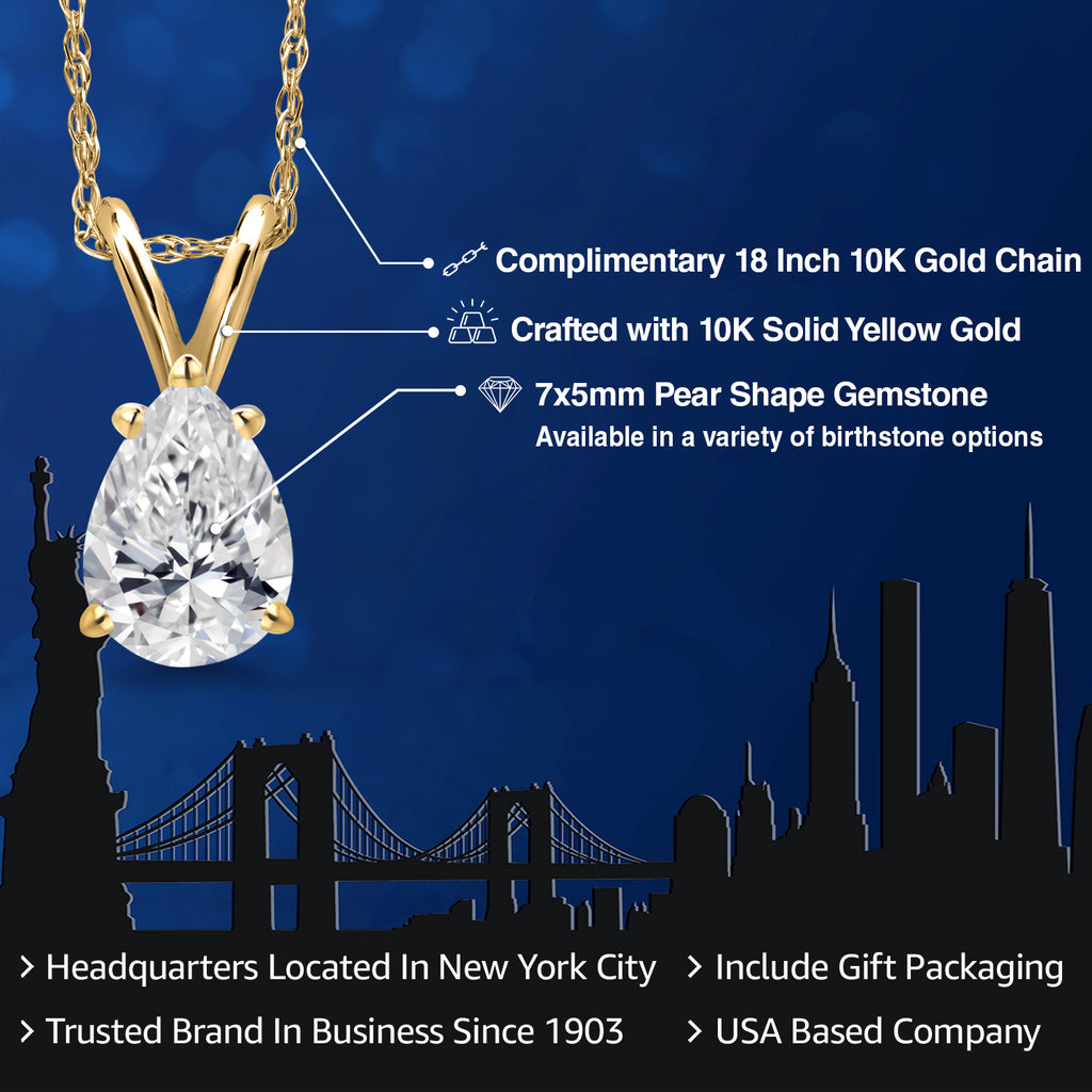 Lab Grown Diamond_Pendant in 10K Yellow Gold