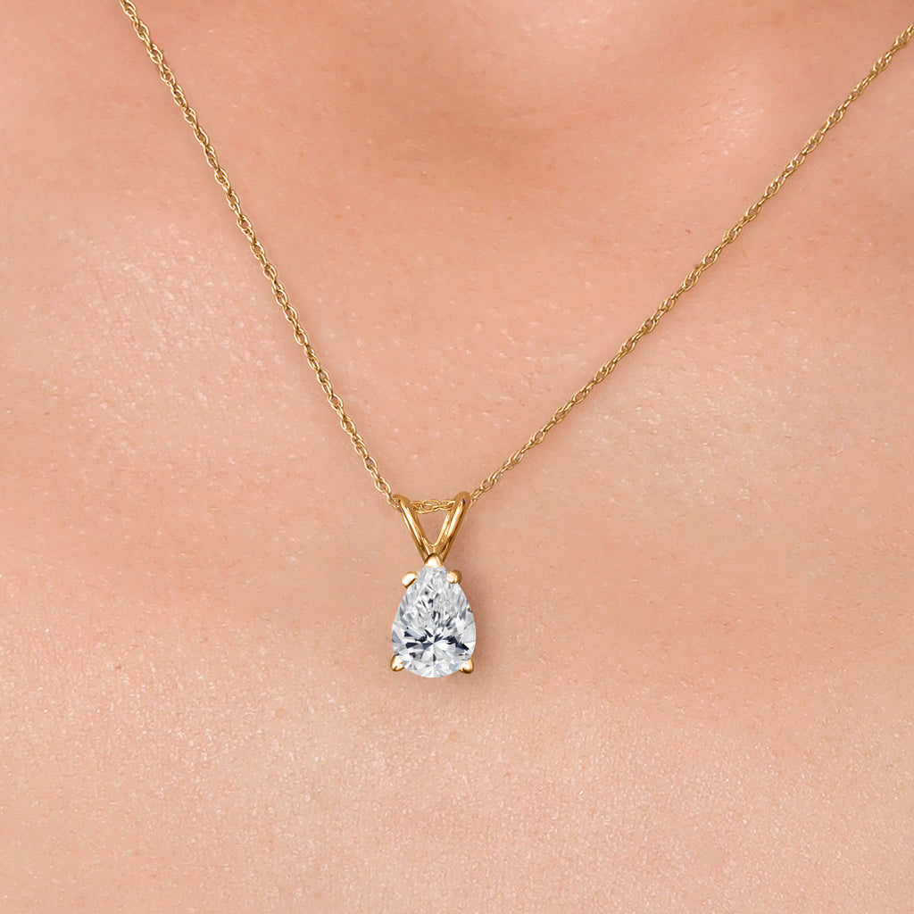 Lab Grown Diamond_Pendant in 10K Yellow Gold