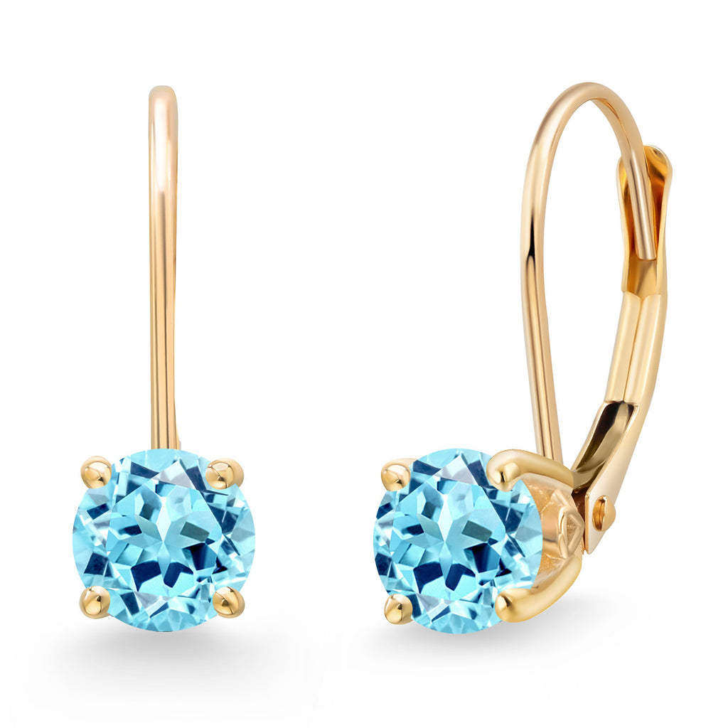 Apatite_Earrings in 14K Yellow Gold