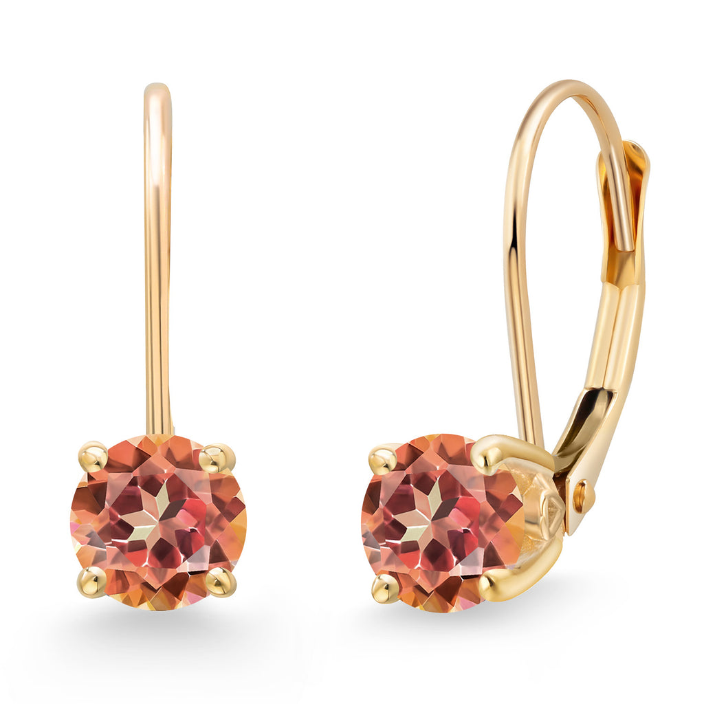 Ecstasy Mystic Topaz_Earrings in 14K Yellow Gold