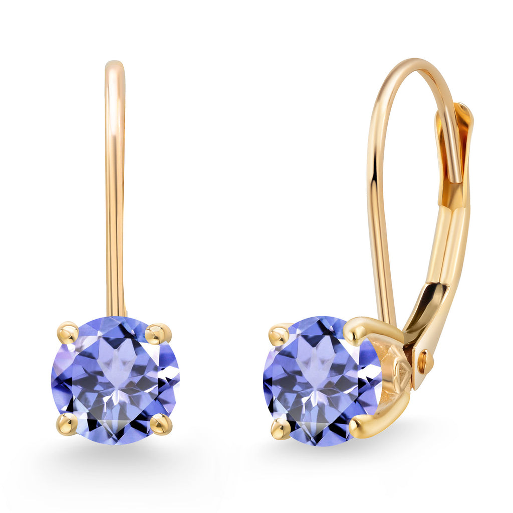Tanzanite - December_Earrings in 14K Yellow Gold