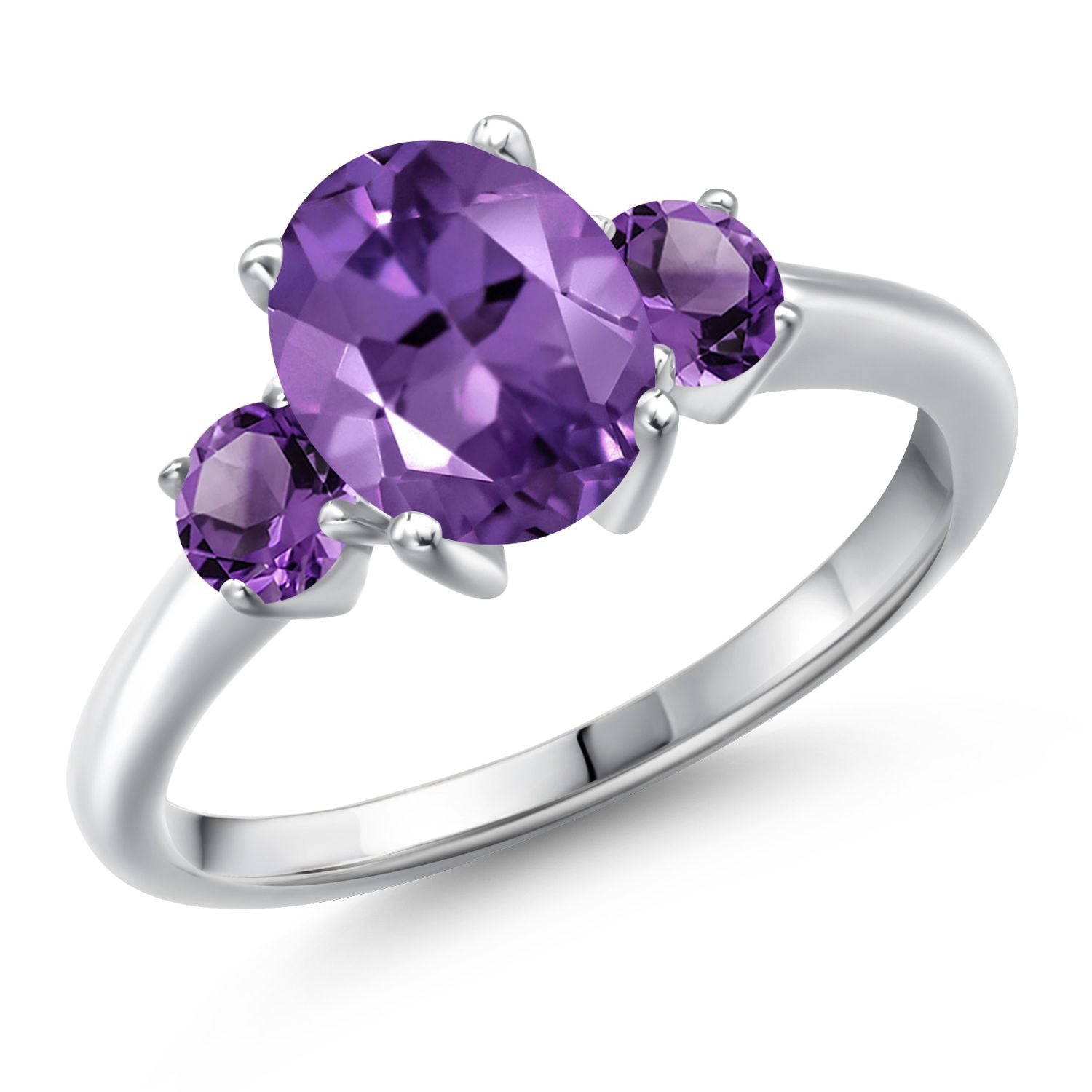 Amethyst - February_7_Ring in 925 Sterling Silver