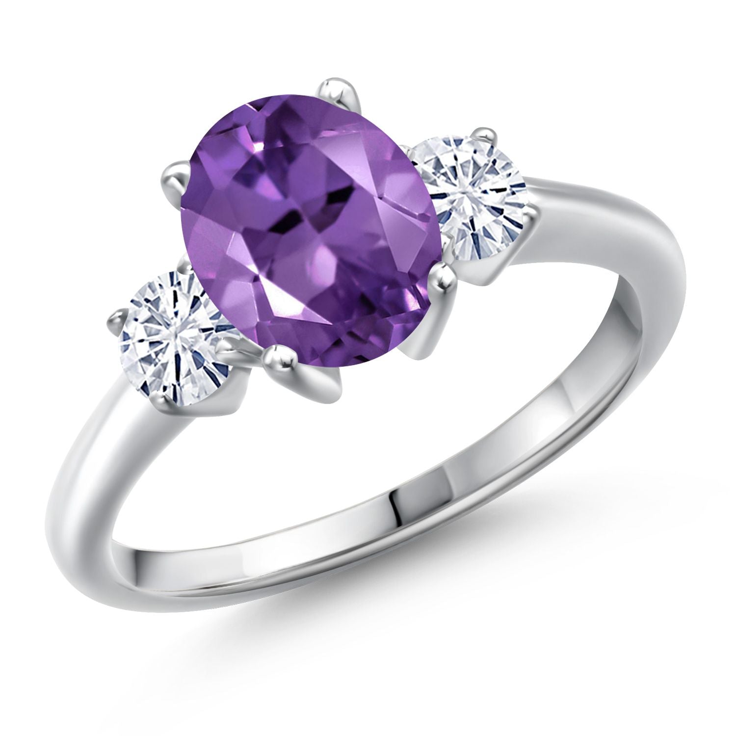 Amethyst - February_6_Ring in 925 Sterling Silver
