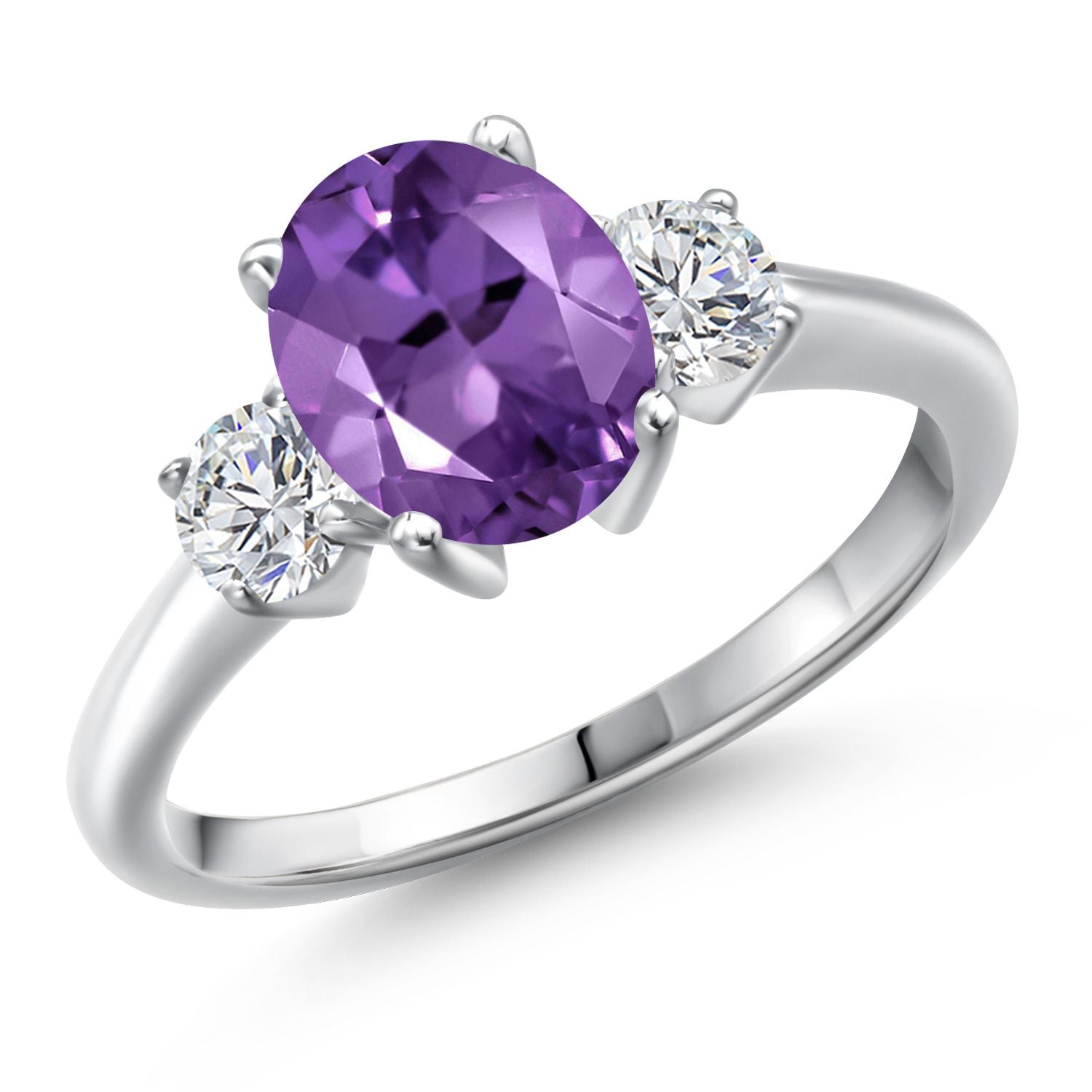 Amethyst - February_9_Ring in 925 Sterling Silver