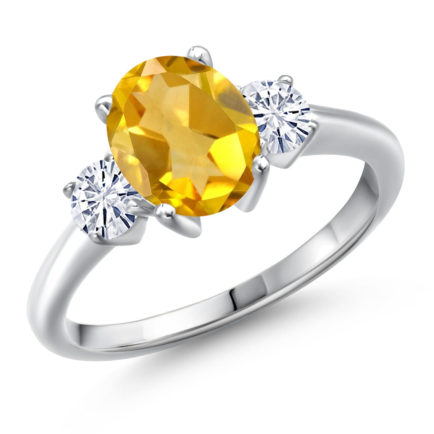 Citrine - November_5_Ring in 925 Sterling Silver