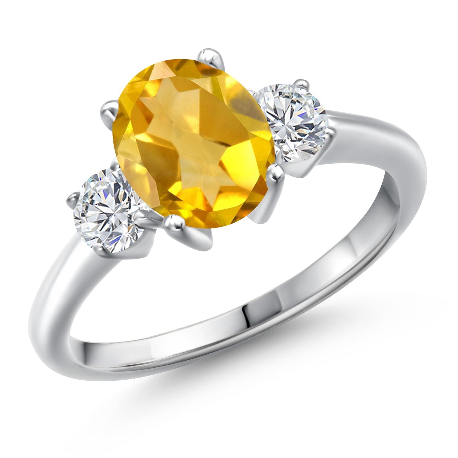 Citrine - November_6_Ring in 925 Sterling Silver