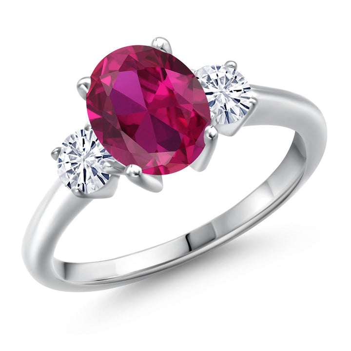 Created Ruby - July_5_Ring in 925 Sterling Silver