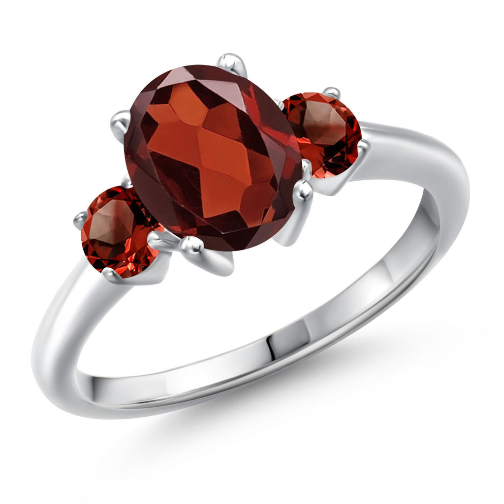 Garnet - January_6_Ring in 925 Sterling Silver