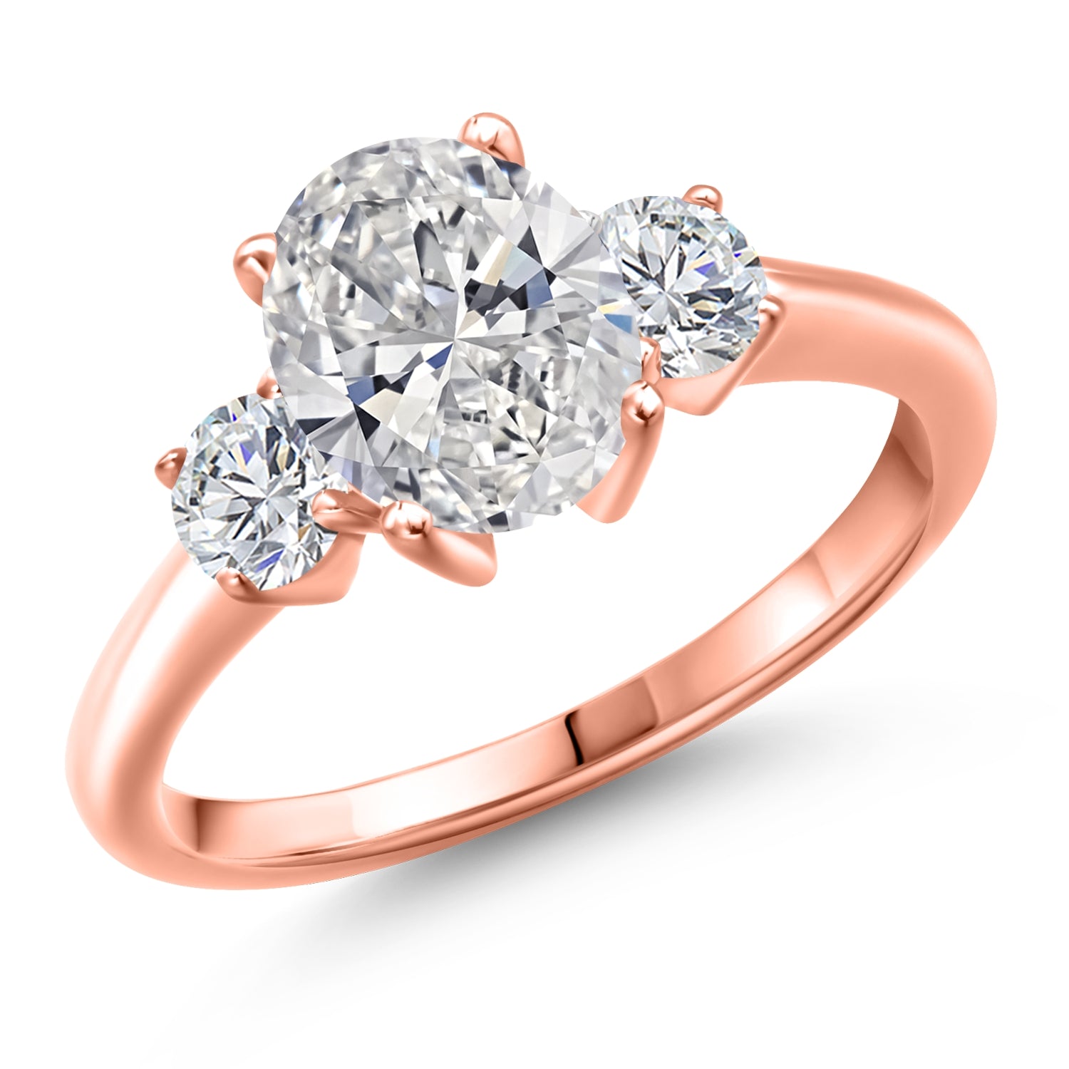 Ring in 925 Rose Gold Plated Silver