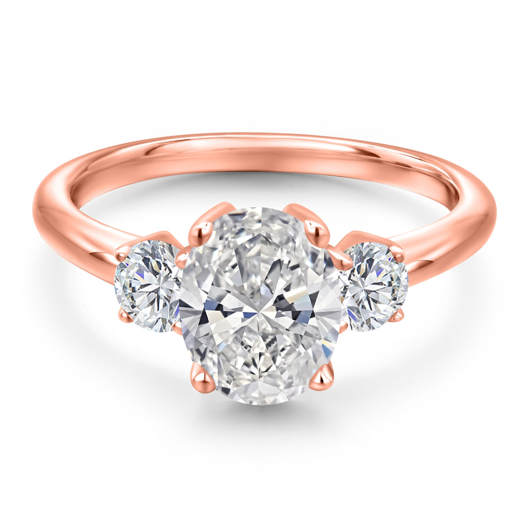 Ring in 925 Rose Gold Plated Silver