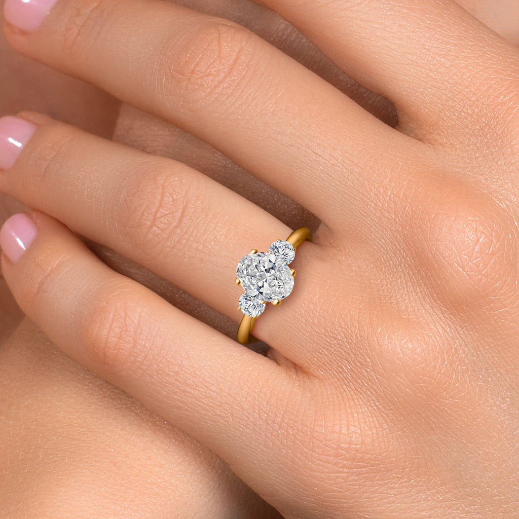 Ring in 925 Yellow Gold Plated Silver