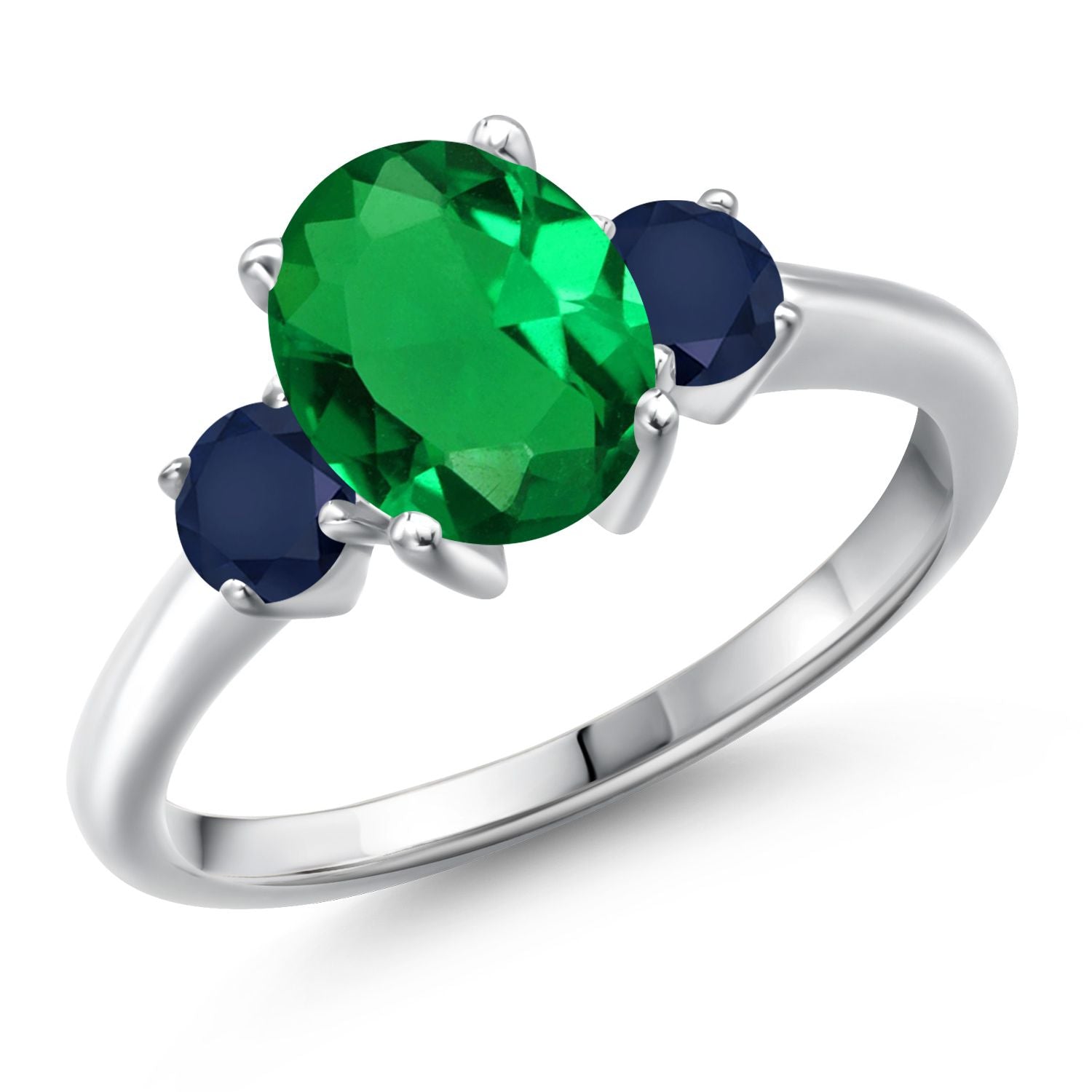 Nano Emerald - May_9_Ring in 925 Sterling Silver