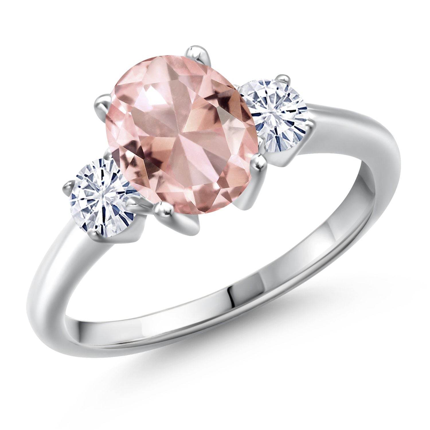 Nano Morganite - October_9_Ring in 925 Sterling Silver