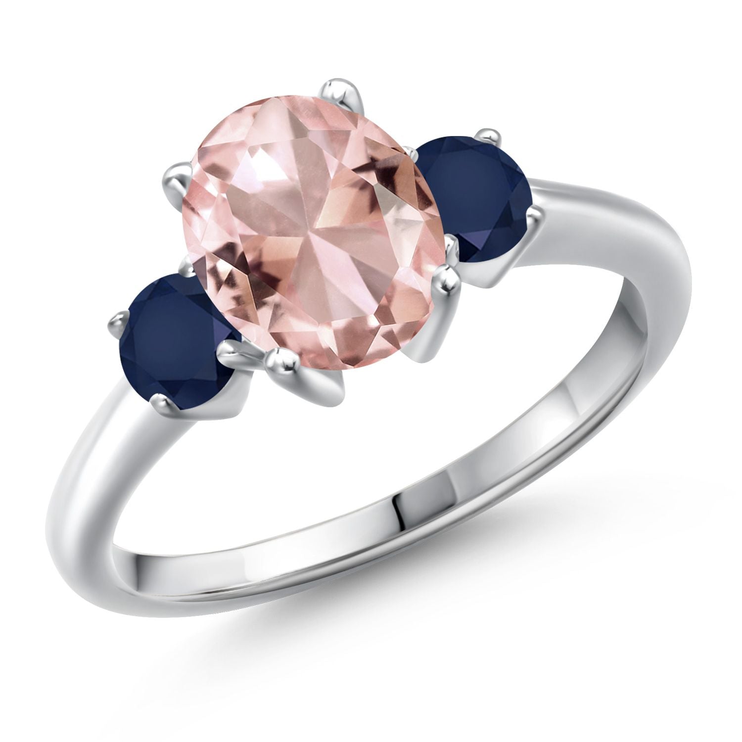 Nano Morganite - October_9_Ring in 925 Sterling Silver