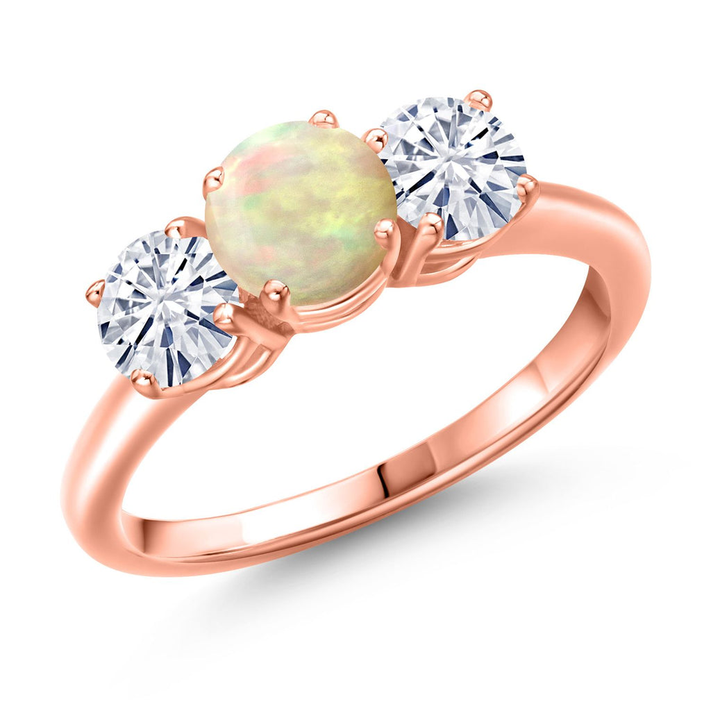 5_Ring in 925 Rose Gold Plated Silver