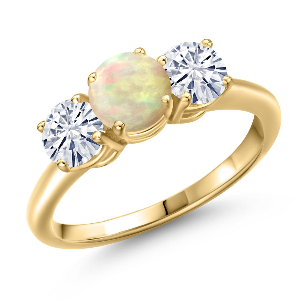 7_Ring in 925 Yellow Gold Plated Silver