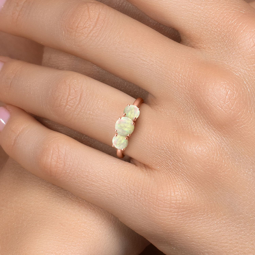 Ring in 925 Rose Gold Plated Silver