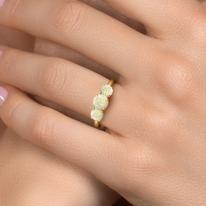 Ring in 925 Yellow Gold Plated Silver