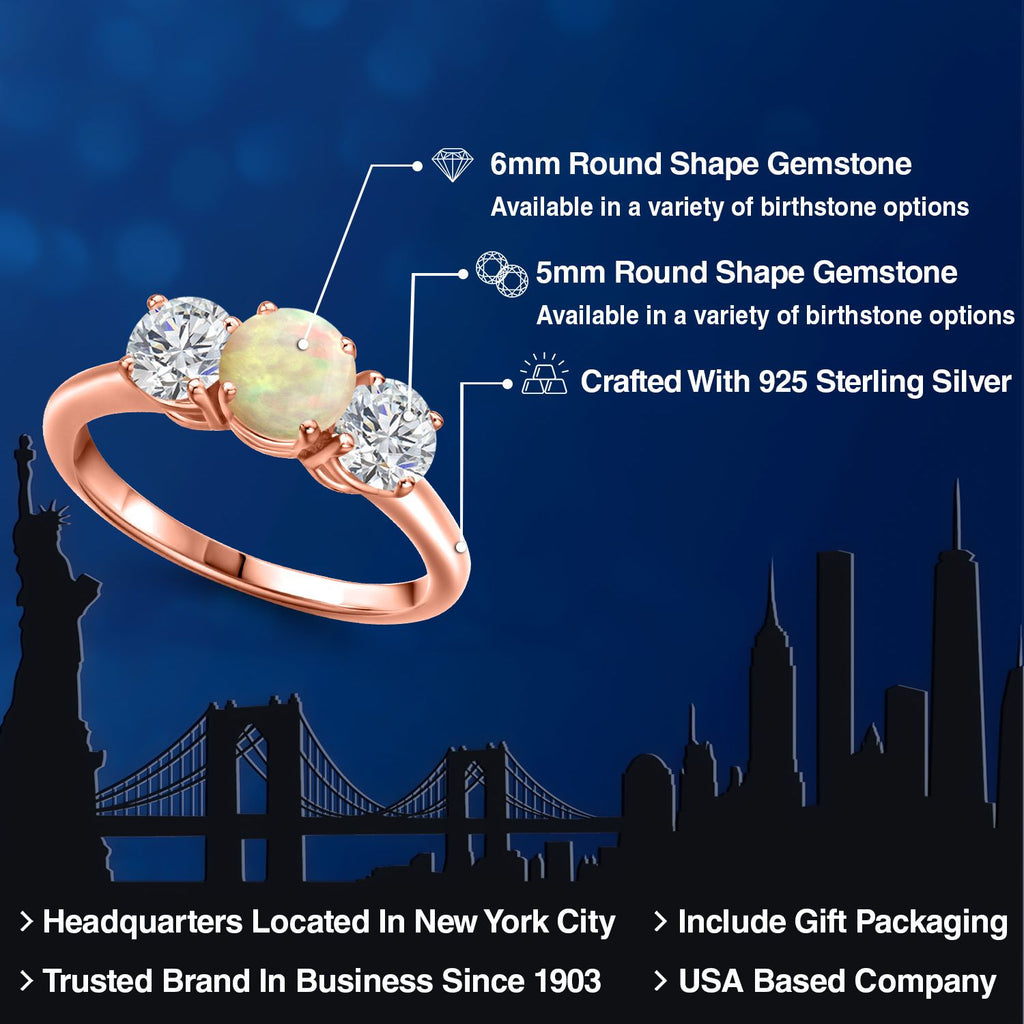 Ring in 925 Rose Gold Plated Silver