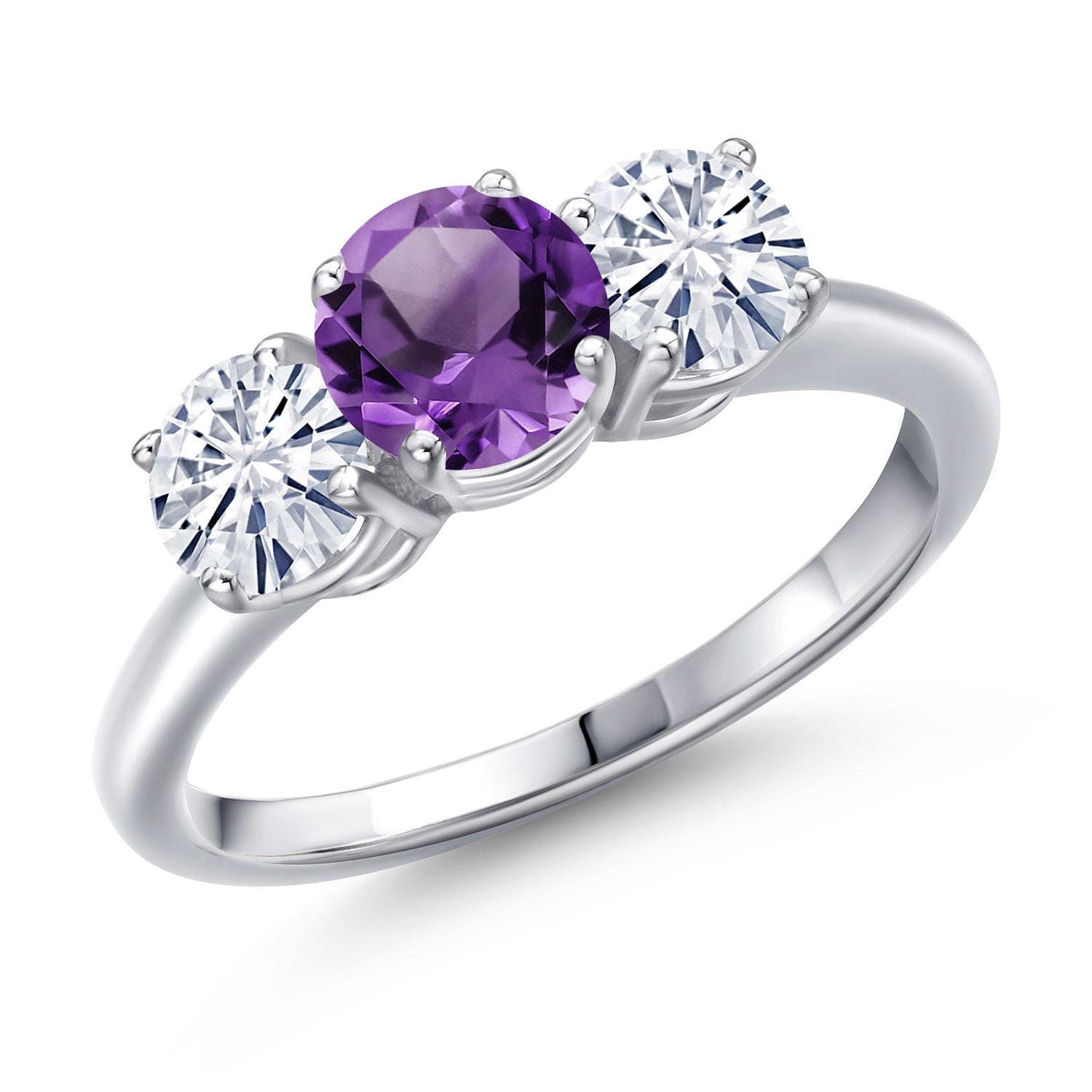 Amethyst - February_6_Ring in 925 Sterling Silver