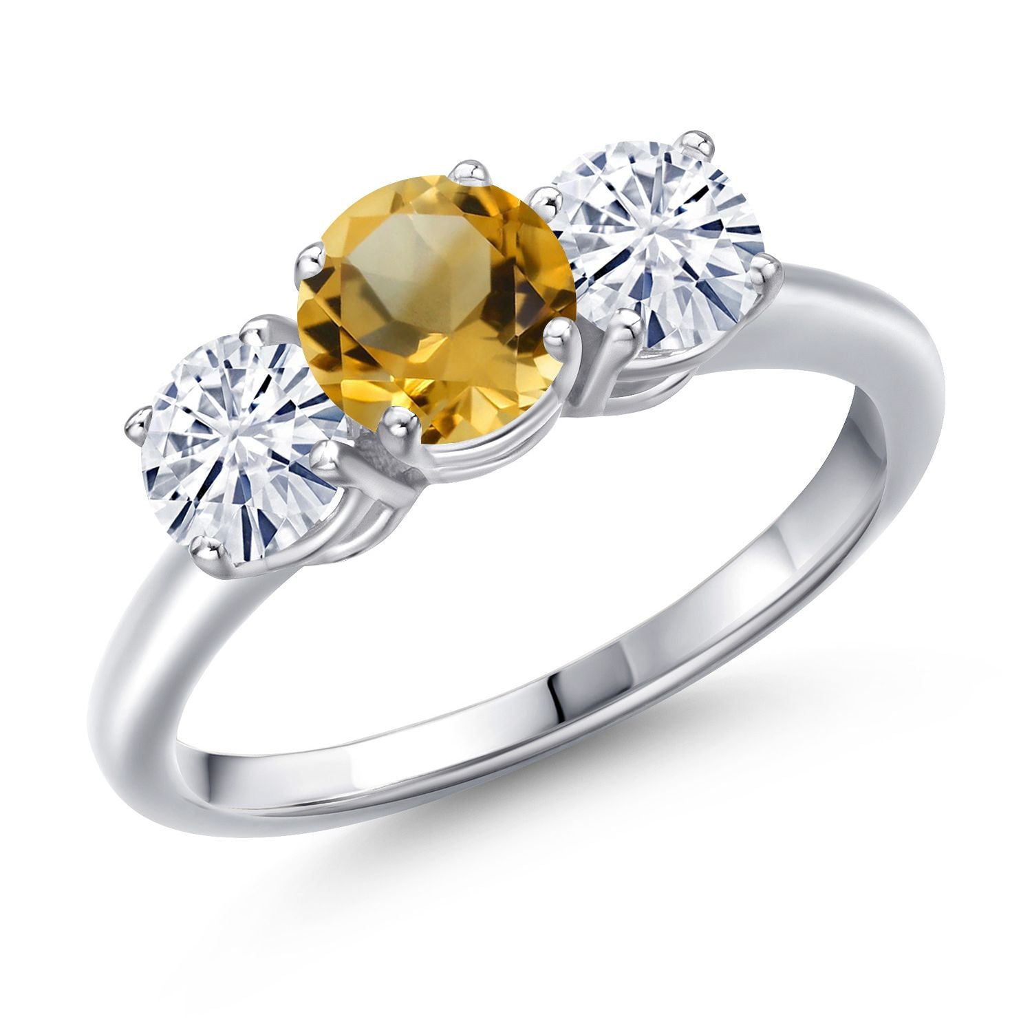 Citrine - November_8_Ring in 925 Sterling Silver