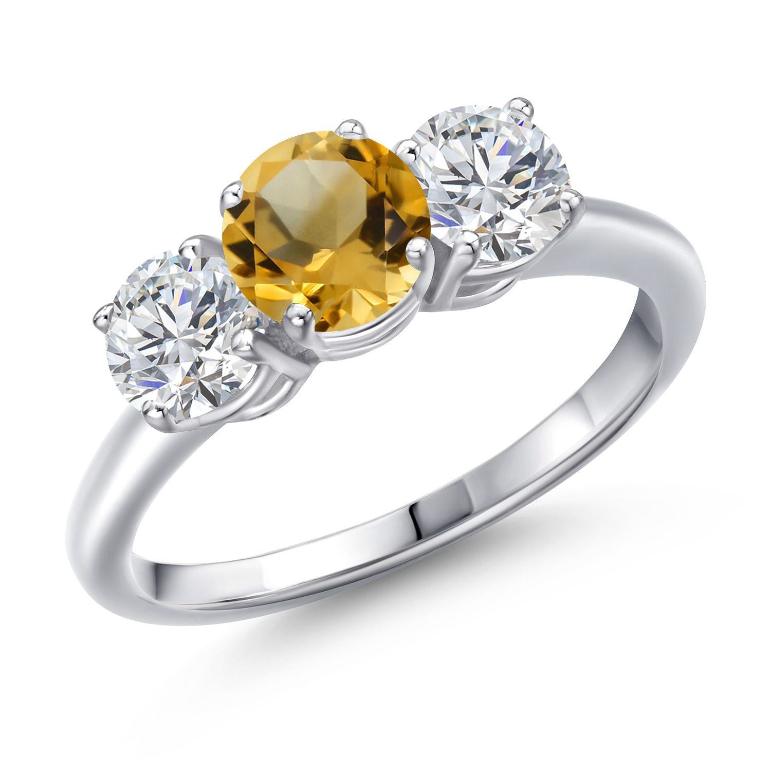 Citrine - November_9_Ring in 925 Sterling Silver
