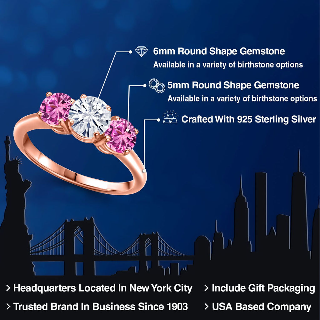 Ring in 925 Rose Gold Plated Silver