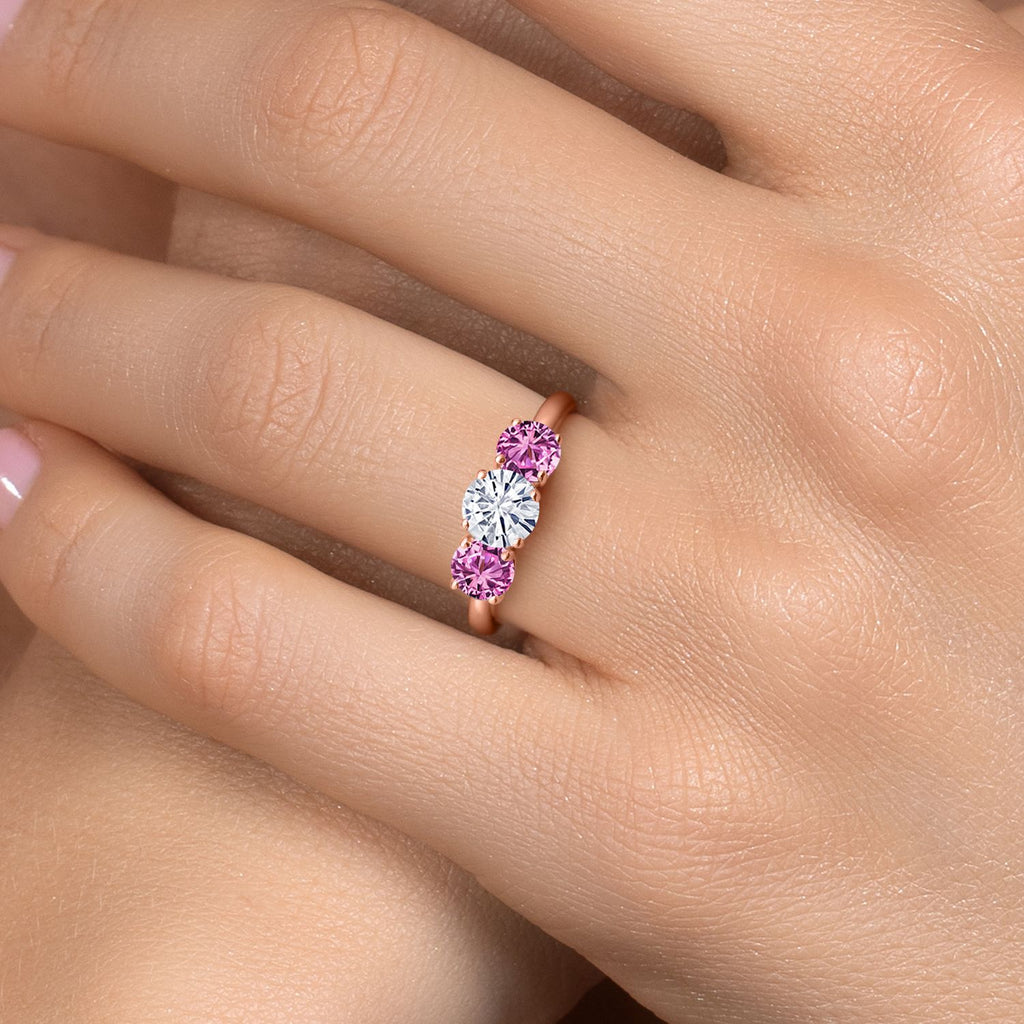 Ring in 925 Rose Gold Plated Silver