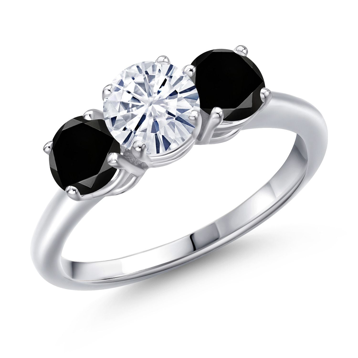 Black Diamond - April_5_Ring in 925 Sterling Silver