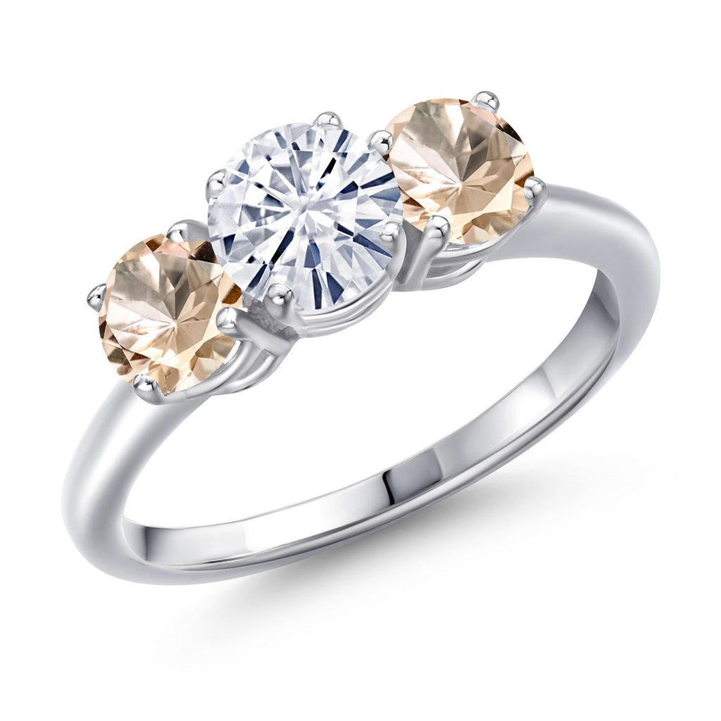 Morganite - October_6_Ring in 925 Sterling Silver