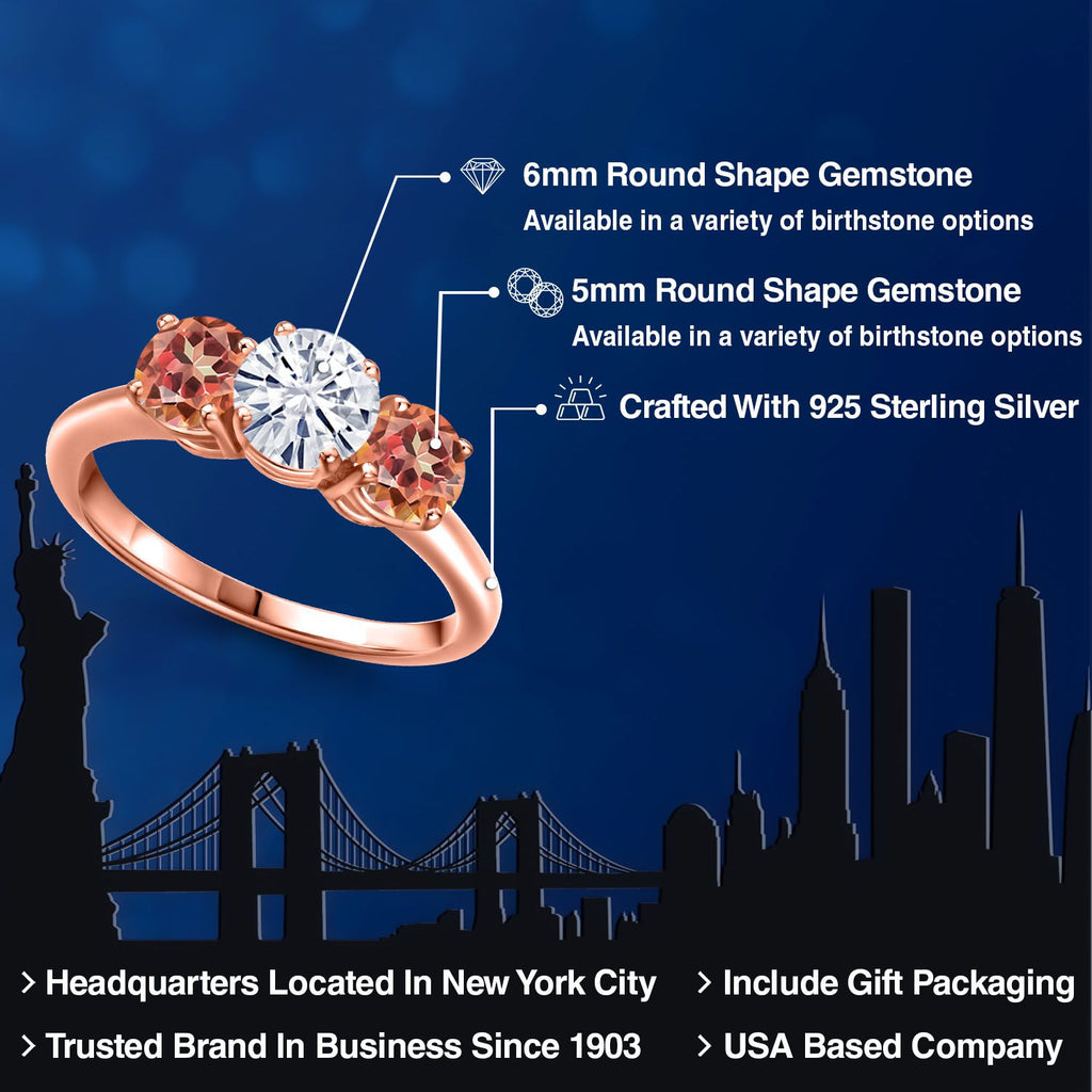 Ring in 925 Rose Gold Plated Silver