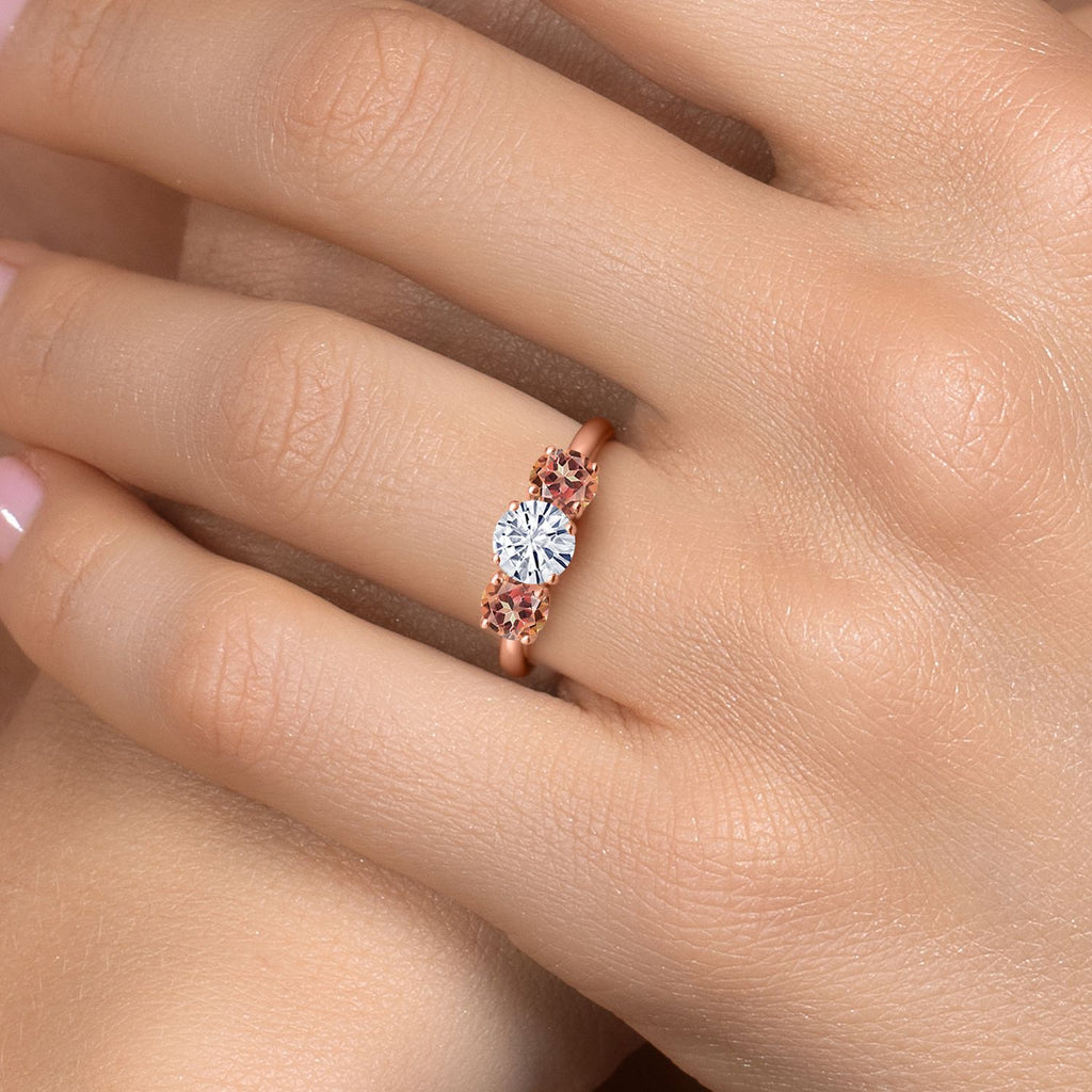 Ring in 925 Rose Gold Plated Silver