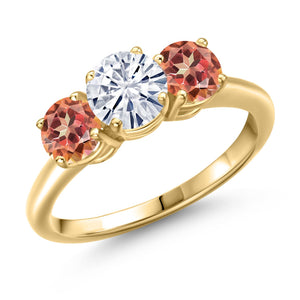 Ring in 925 Yellow Gold Plated Silver