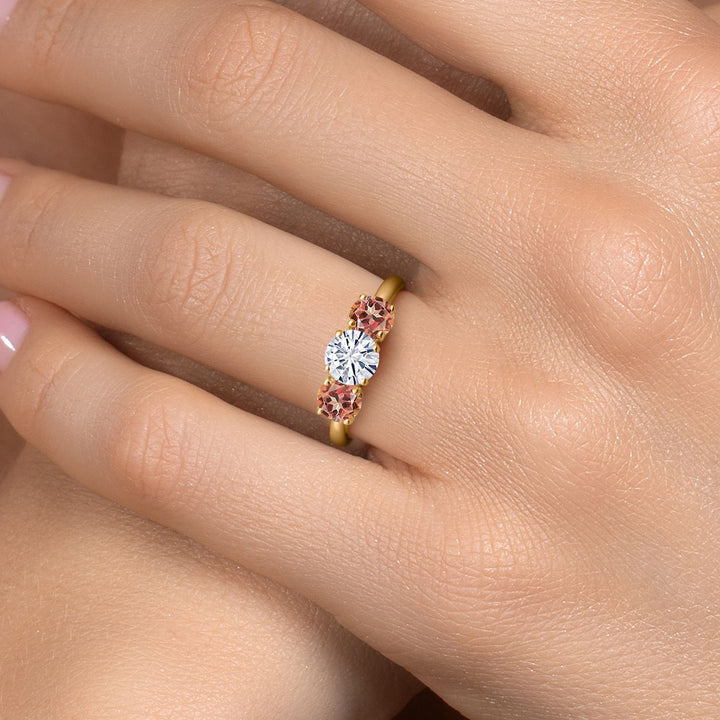 Ring in 925 Yellow Gold Plated Silver