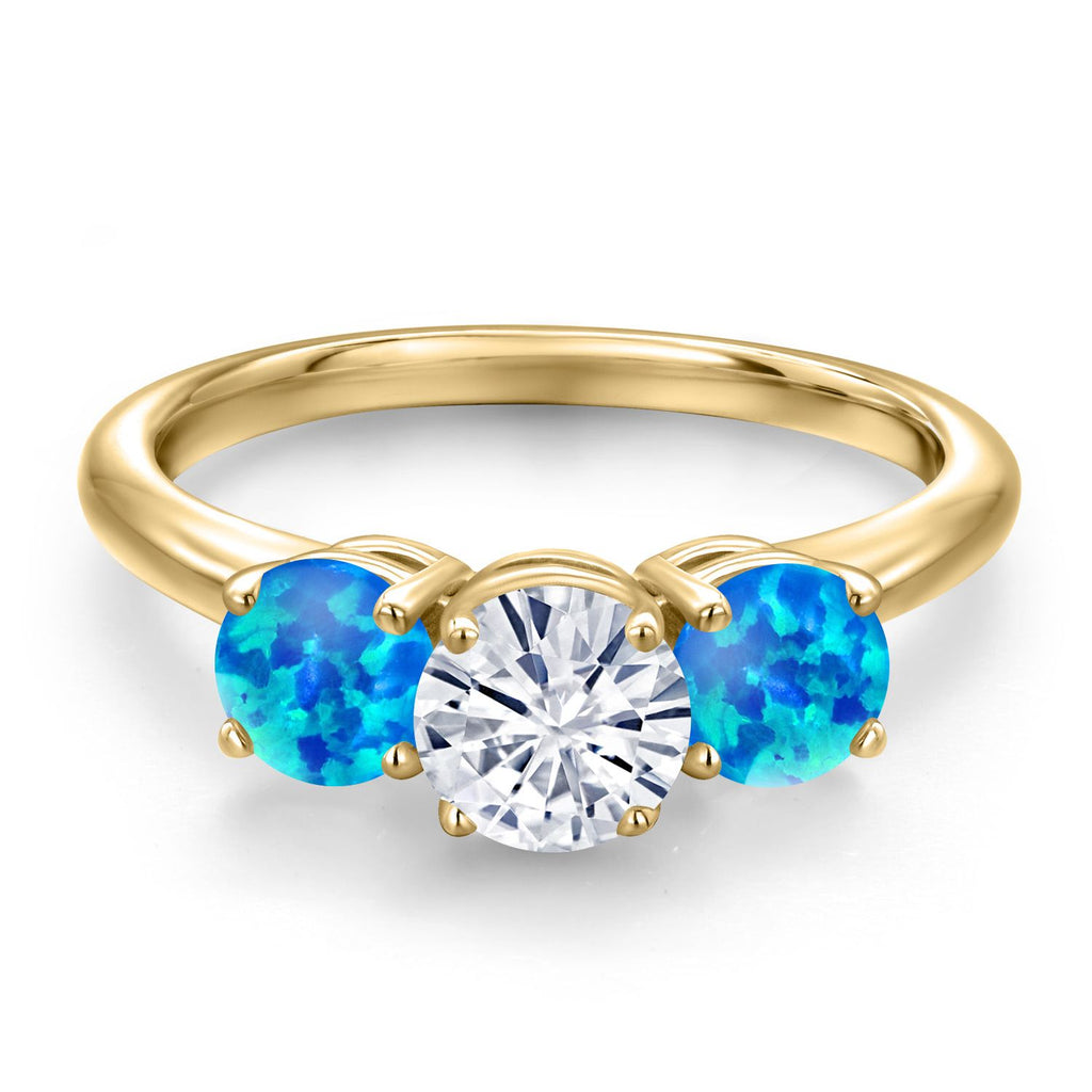 Ring in 925 Yellow Gold Plated Silver