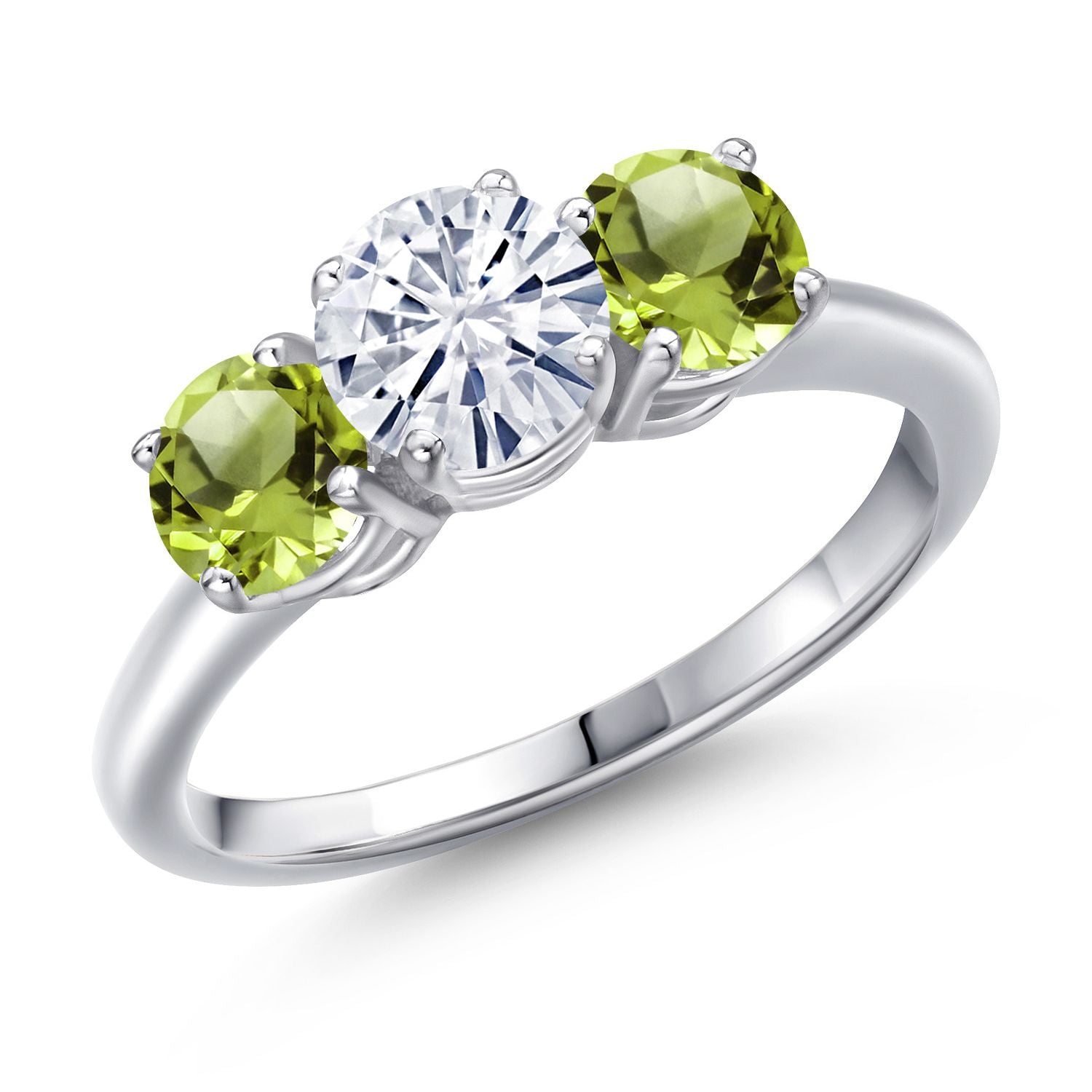 Peridot - August_7_Ring in 925 Sterling Silver