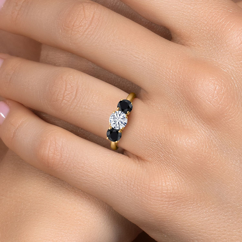 Ring in 925 Yellow Gold Plated Silver