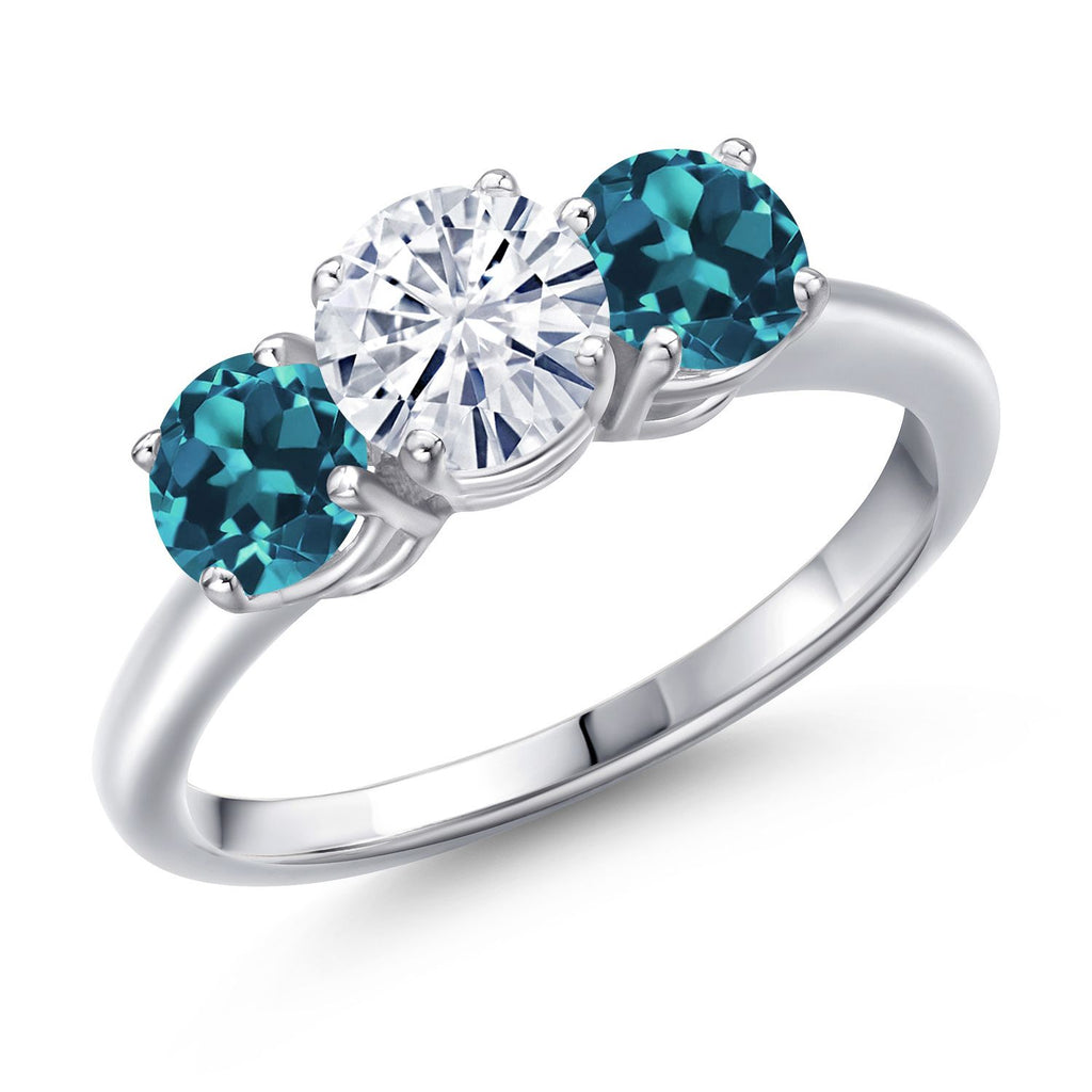 London Blue Topaz - November_8_Ring in 925 Sterling Silver
