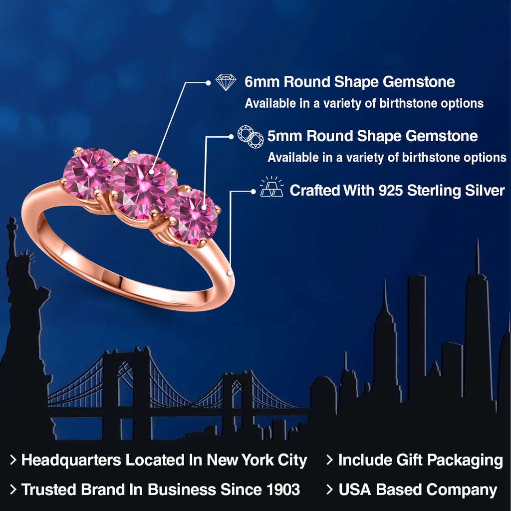 Ring in 925 Rose Gold Plated Silver