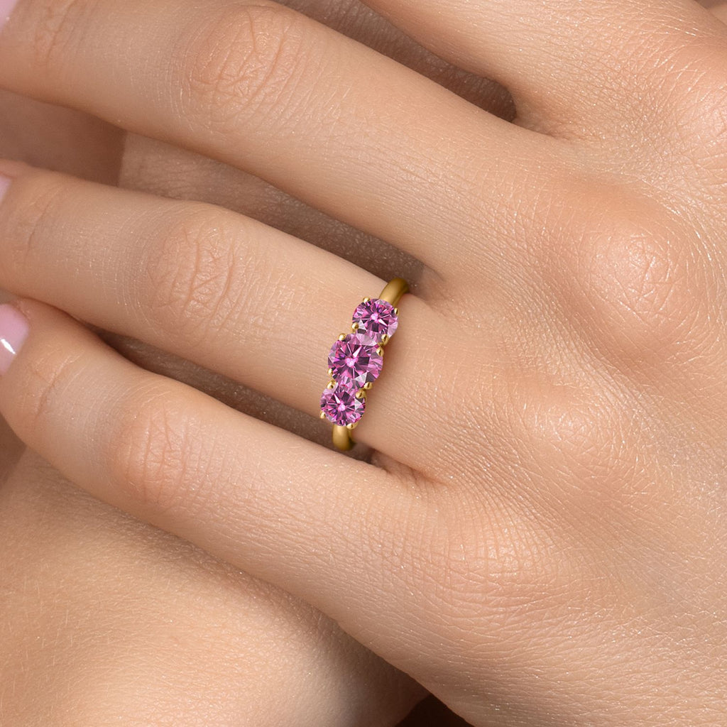 Ring in 925 Yellow Gold Plated Silver