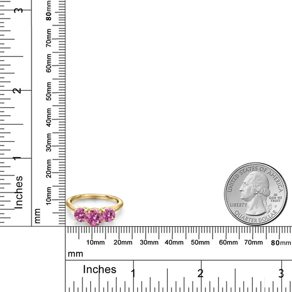 Ring in 925 Yellow Gold Plated Silver