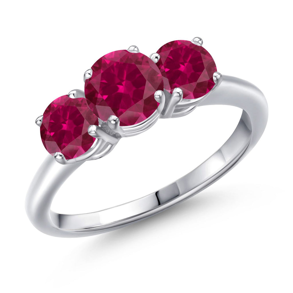 Created Ruby - July_9_Ring in 925 Sterling Silver