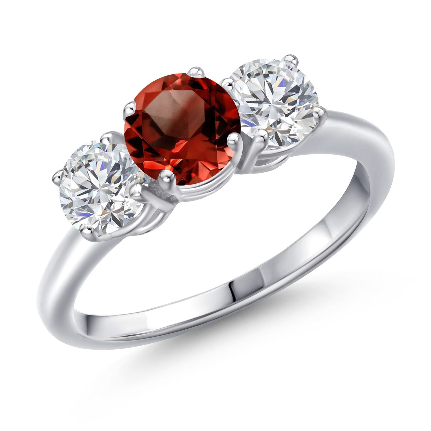 Garnet - January_6_Ring in 925 Sterling Silver
