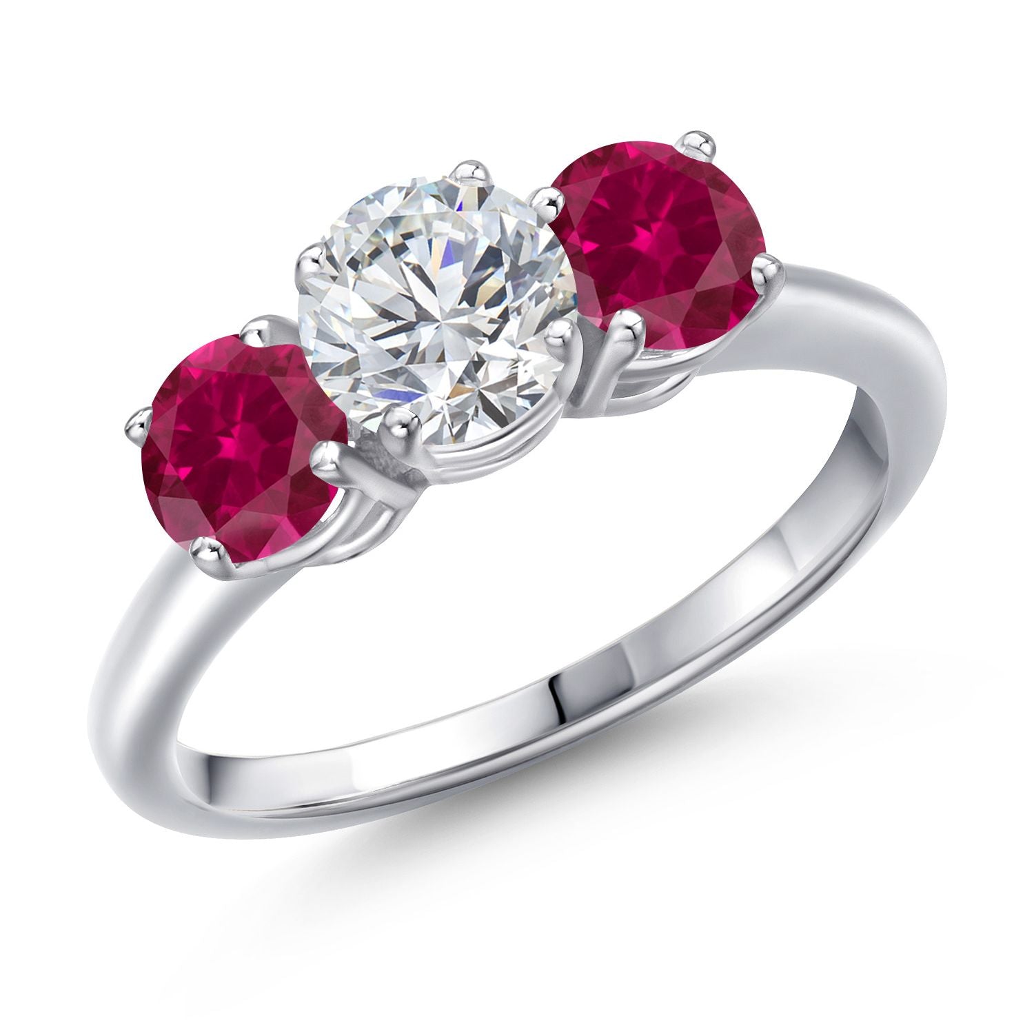 Created Ruby - July_9_Ring in 925 Sterling Silver
