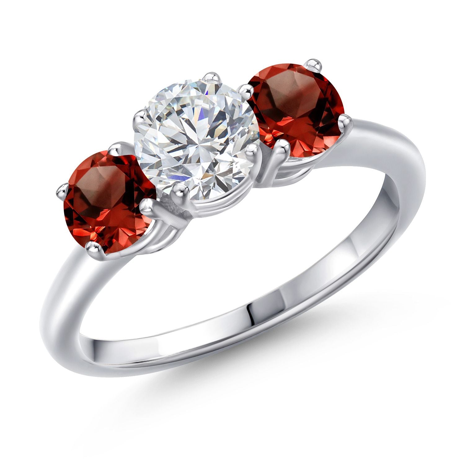 Garnet - January_7_Ring in 925 Sterling Silver